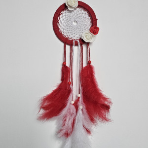 Łapacz snów czerwono-biały