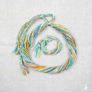 5923 zestaw w stylu etnicznym; naszyjnik plus bransoletka