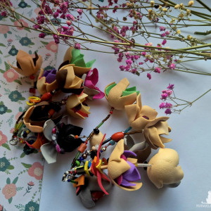 Kolczyki  kwiaty lekkie