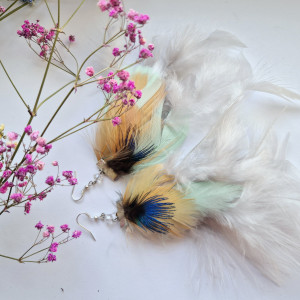 Kolczyki pióra leciutkie