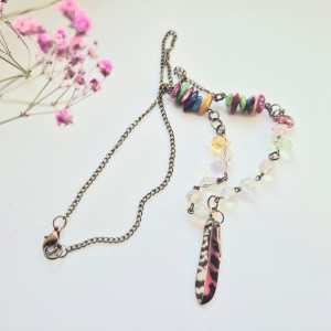 Naszyjnik boho kolorowy