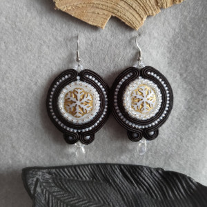 Zimowe kolczyki płatki śniegu