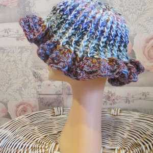 Wiosenny kapelusz szydełkowy handmade * Nowy * Boho * Retro * Vintage *