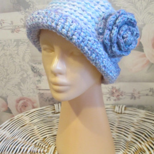 Wiosenny kapelusz szydełkowy handmade * Nowy * Boho * Retro * Vintage *