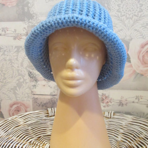 Wiosenny kapelusz szydełkowy handmade * Nowy * Boho * Retro * Vintage *