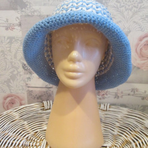 Wiosenny kapelusz szydełkowy handmade * Nowy * Boho * Retro * Vintage *