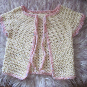 Nowy szydełkowy sweterek/bolerko * Retro Vintage * Handmade *