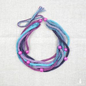 5752 włóczkowy, lekki naszyjnik; duża regulacja długości