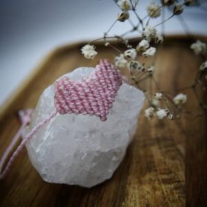 Serce. Makrama. Mikro makrama.