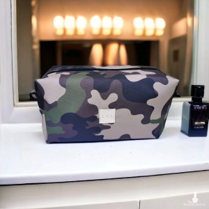 Kosmetyczka męska etui saszetka organizer męska kosmetyczka wodoodporna kuferek moro