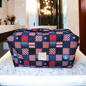 Kosmetyczka męska etui saszetka organizer męska kosmetyczka wodoodporna kuferek flagi