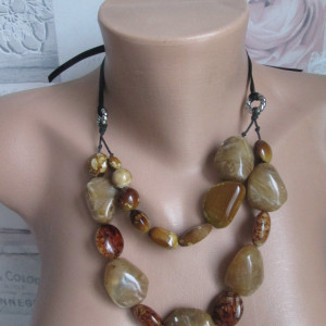 Biżuteria handmade * Korale artystyczne * Krzemień i kwarc * Nowe *