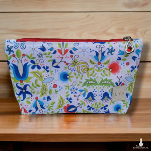 Kosmetyczka damska etui do torebki wodoodporna duża kosmetyczka organizer kaszubski folk