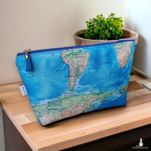 Kosmetyczka damska etui do torebki wodoodporna duża kosmetyczka organizer mapa