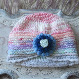 Nowa czapka handmade*Typu Turban Alladynka*Z anilany*