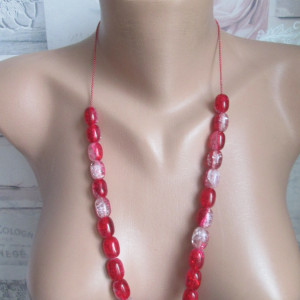 Biżuteria handmade * Korale artystyczne * Żelowe/żywica/szkło * Nowe *