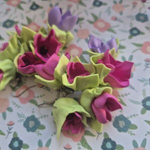 Kolczyki kwiaty leciutkie