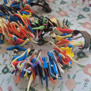 Kolczyki  lub klipsy koła szaleństwo