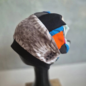 Czapka codzienna patchowrkowa kolorowa