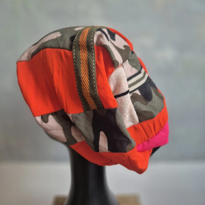 Czapka codzienna patchowrkowa kolorowa