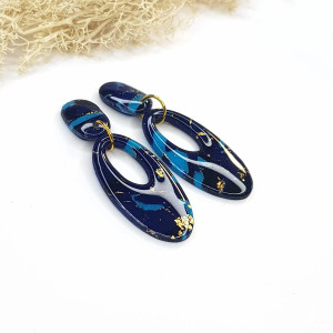 Kolczyki Kosmiczne Granaty super lekkie prosta forma