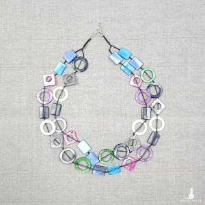 6138 kolorowy naszyjnik; masa perłowa