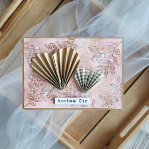 Ręcznie robiona kartka walentynkowa – Kocham Cię