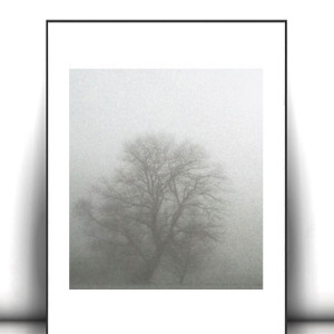 czarno biały plakat na ścianę, skandynawski plakat A4, biało czarny plakat z pejzażem, szary plakat do domu, pejzaż plakat 21x30