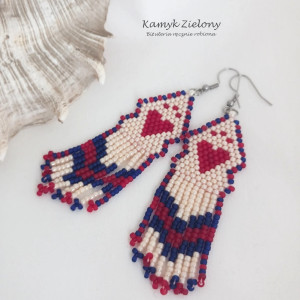 Kolczyki z serduszkami - wykończenia ze stali chirurgicznej