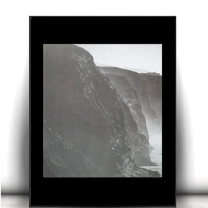 czarno biały plakat na ścianę, skandynawski plakat A4, biało czarny plakat z pejzażem, szary plakat do domu, pejzaż plakat 21x30