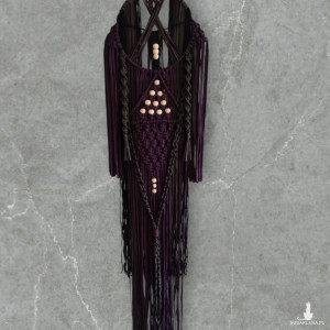 Makrama ścienna Noc 157x35 cm