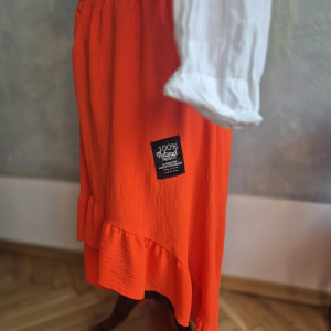 Spódnica pomarańczowa Długa