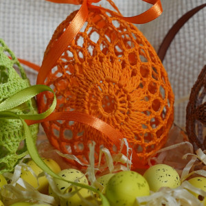 Jajko szydełkowe wielkanocne