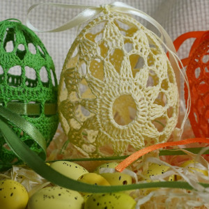 Jajko szydełkowe wielkanocne