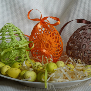 Jajko szydełkowe wielkanocne