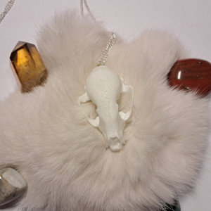 naszyjnik z mini czaszką szopa