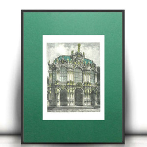 retro plakat A4, mały obrazek z domem, miasto plakat na ścianę, architektura plakat 21x30, vintage plakat do domu, kamienica obrazek, zabytki plakat, budynek plakat A4