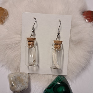 kolczyki buteleczki z żuchwą szczura