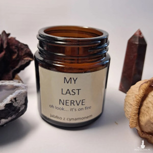 świeca sojowa z kryształami