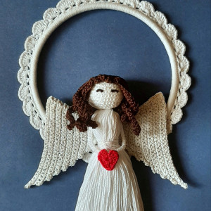 Anielica na obręczy - pamiątka, podziękowanie