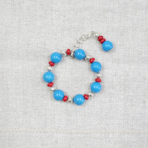 5895 marmur jadeit bransoletka + wisiorek; kamienie naturalne; elegancka bransoletka