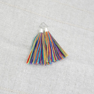 6065 kolorowe tęczowe kolczyki chwosty