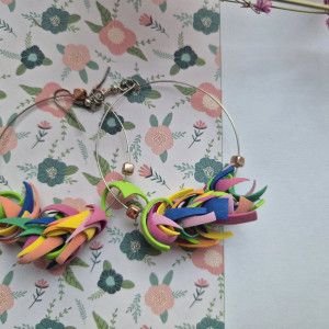 Kolczyki kibica koła leciutkie