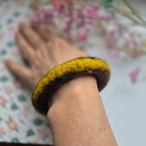 Bransoletka filcowana handmade