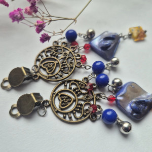 klipsy boho kolorowe