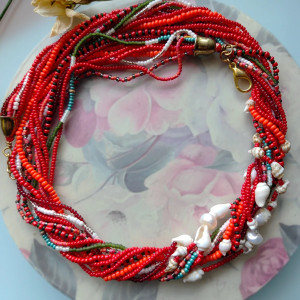 Naszyjnik Boho Muszelki Multicolor nasz25.28