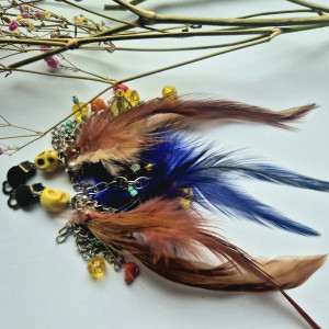 klipsy boho kolorowe