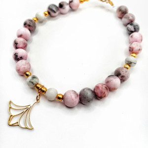 Elegancka Bransoletka z Agatu i Jaspisu – Harmonia Natury w Biżuterii