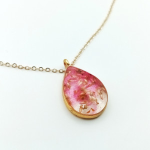 Wisiorek z Żywicy z Suszonym Wrzosem