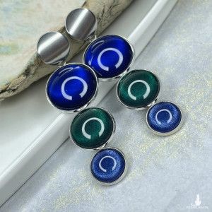 Długie kolczyki z perłowym wykończeniem Meyra e6/m28